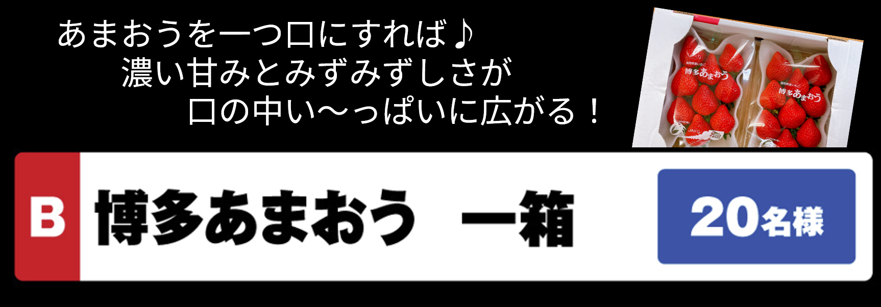【B賞】博多あまおう  一箱